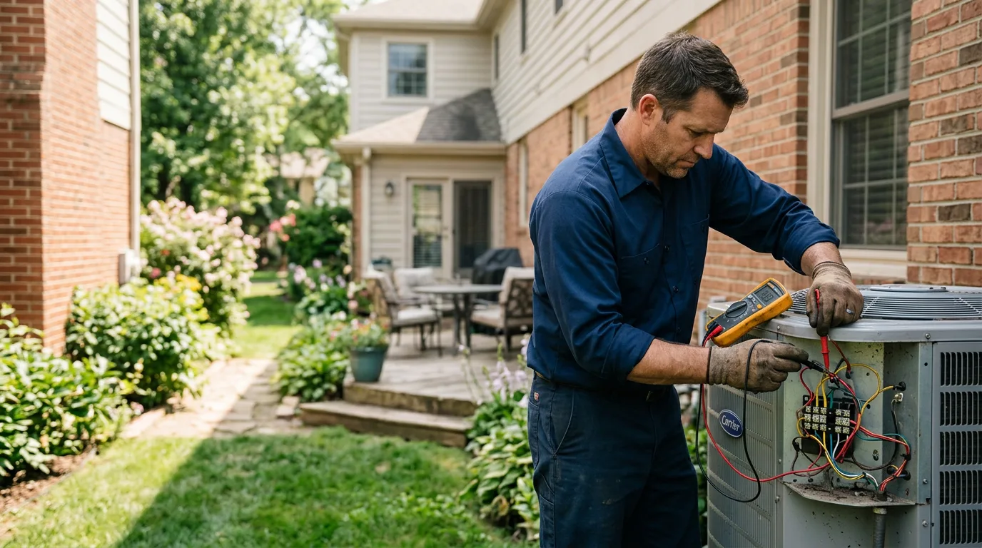 HVAC technician working near Sparland, IL